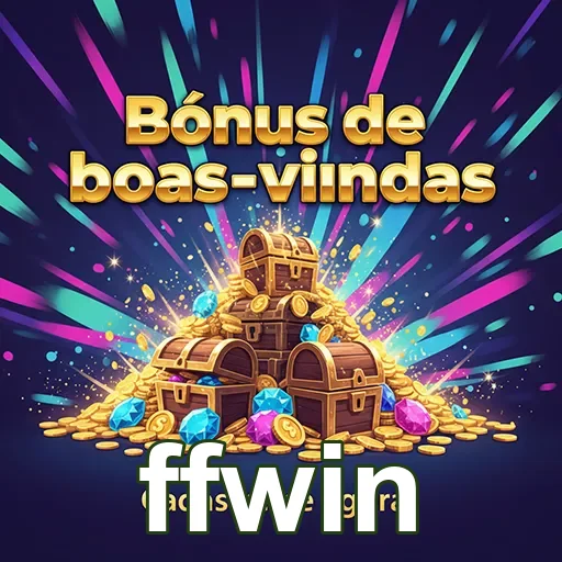 Banner de boas-vindas da FFwin com informações sobre o bônus de 4. Atrativo e colorido.