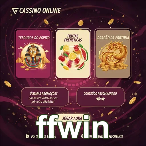 Jogador empolgado jogando slots no cassino online ffwin