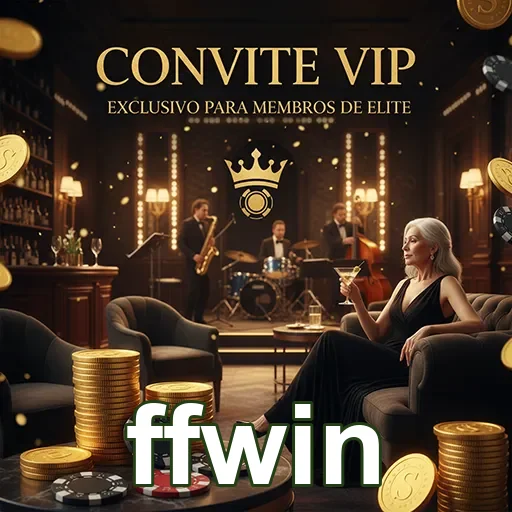 Convite VIP da FFWin destacando serviços exclusivos e de alta qualidade.